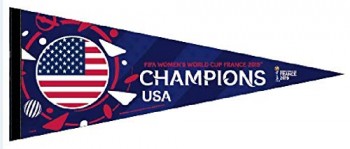 Limited Edition 2019 Women's World Cup USA Champions Pennant FIFA Soccer Morgan Rapinoe