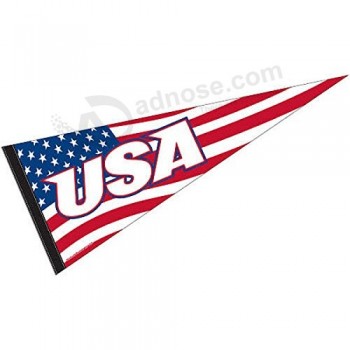美国三角旗全尺寸毛毡，高品质