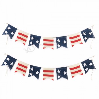 Décoration des États-Unis 4 juillet fanion bannière
