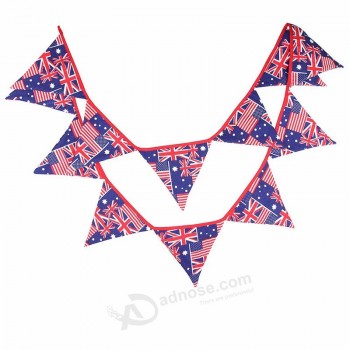 Drapeau américain Bunting Décoration fanion drapeau 100 % polyester imprimé drapeau