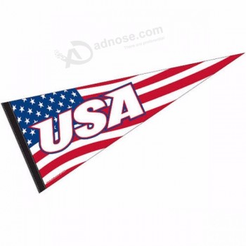 2019 년 미국을위한 주문 벨트 폴리 에스테 페넌트 끈 깃발