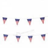Bandiera della stamina americana del pennant del 4 luglio con decorazioni dell'indipendenza di 14 * 21 cm