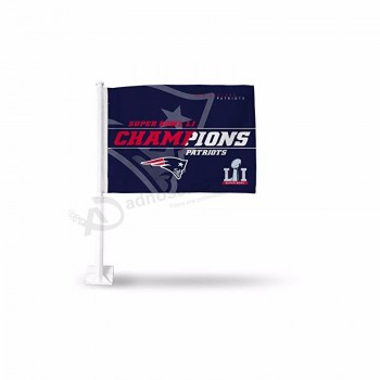 New England Patriots Super Bowl LI Champs Bandera del coche