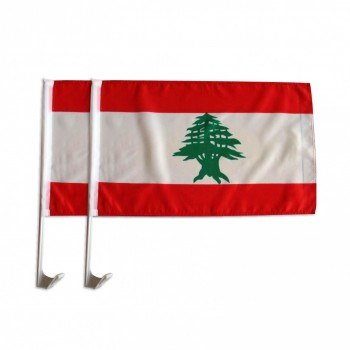 bandera personalizada de la bandera nacional de la mano de la mini bandera del vuelo con el poste plástico
