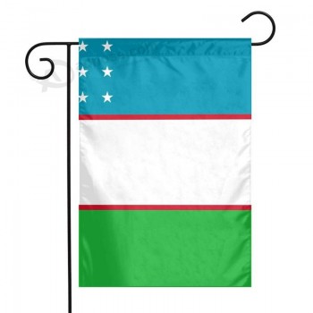 Flag of Uzbekistan Garden Flags Home Indoor & Outdoor Welcome Decorations