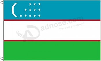 Drapeau de l’Ouzbékistan - Grand 5 x 3 FT 150cm x 90cm - ShamrockSuperstore