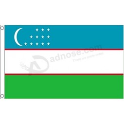 Uzbekistan Flag - Large 5 x 3 FT 150cm x 90cm - ShamrockSuperstore
