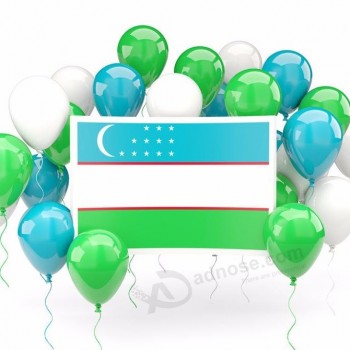 定制促销聚酯热升华空白乌兹别克斯坦委内瑞拉国旗与杆