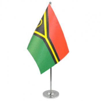 fabriekslevering kantoor decoratieve vanuatu natie tafel vlag