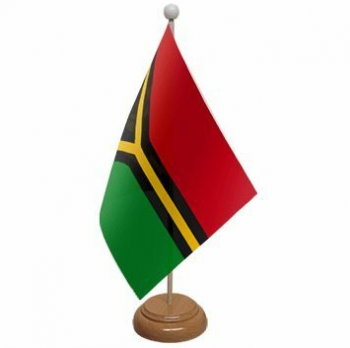 Drapeau de table nationale coutumier des drapeaux de bureau du pays Vanuatu