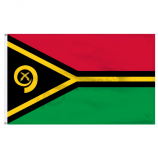gedruckte Vanuatu Nationalland Banner Flagge von Vanuatu
