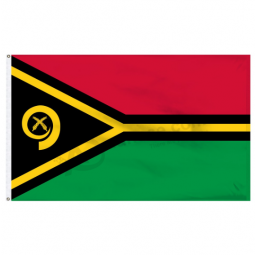 gedruckte Vanuatu Nationalland Banner Flagge von Vanuatu