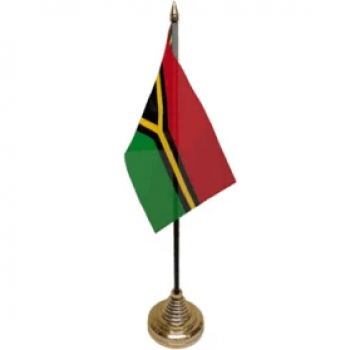 bandeiras de mesa mini vanuatu escritório com base de metal