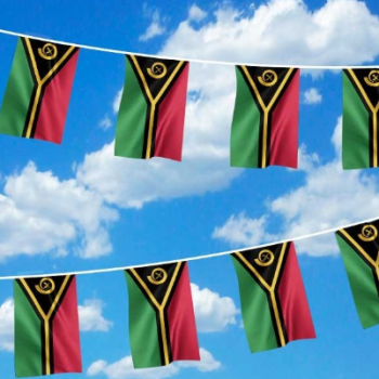 bandera promocional del empavesado de vanuatu bandera de la bandera de la cadena de vanuatu