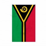 hängende kundenspezifische 3x5ft im Freien, die vanuatu Flagge drucken