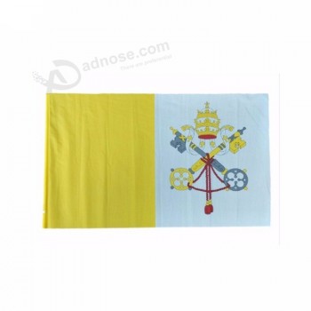 дешевые 3x5ft крытый / открытый национальный флаг Ватикана