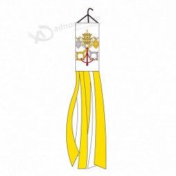 Indoor useful DROP SHIPPING nylon fabric Vatican windsock flag