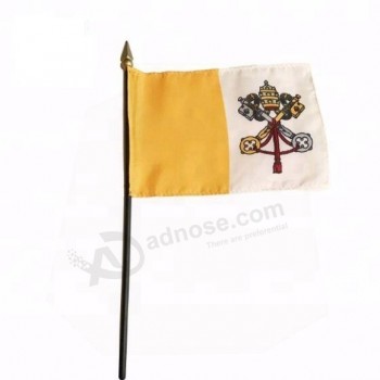 Vatican Saint-Marin Malte drapeaux à la main avec autocollant