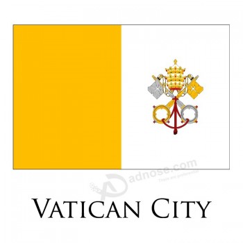 Bandera nacional de alta calidad del país de la ciudad del vaticano en venta