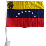 Fabrik, die Autofenster-Venezuela-Flagge mit Plastikpfosten verkauft