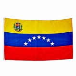 Polyester fabric Venezuela country flag for national Day