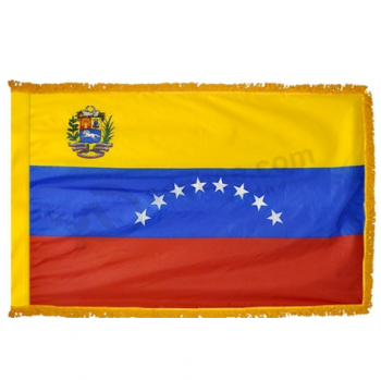 alta qualidade venezuela borla bandeira galhardete personalizado