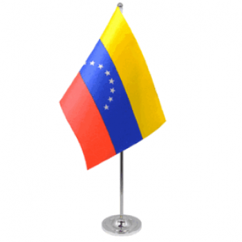 aangepaste nationale tabelvlag van vlaggen van het land van Venezuela