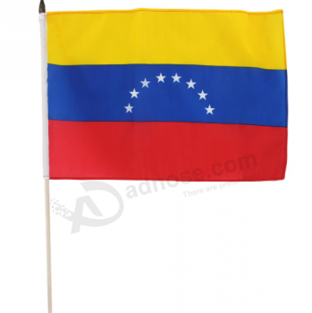 Festival Événements Célébration Venezuela Bâton Drapeaux Bannières