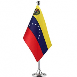 Bandiera del piano d'appoggio del Venezuela di vendita calda con la base matel