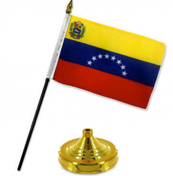 fabriek direct verkoop decoratieve kantoor mini venezuela tafel vlag