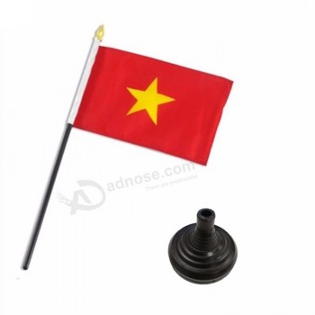 2019 bandera de escritorio de mesa de país de vietnam de poliéster de alta calidad