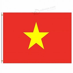 2019 vietnam nationalflagge 3x5 ft 90x150 cm banner 100d polyester benutzerdefinierte flagge metallöse