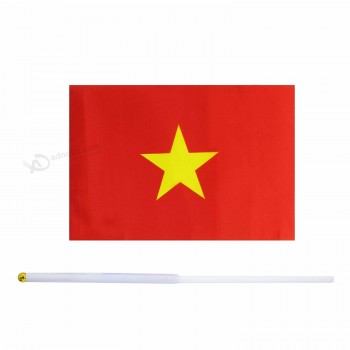 bandiera della mano del paese del Vietnam di piccole dimensioni su misura a buon mercato