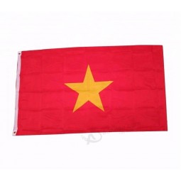 定制100％聚酯纤维90 * 150厘米越南国旗