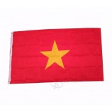 изготовленный на заказ 100% полиэстер 90 * 150 см национальный флаг страны Вьетнам