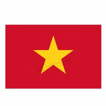 越南国旗所有不同国家的工厂直销高质量的丝网印刷和热转印聚酯标志