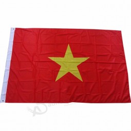 Customized two colors hanging Vietnam country flag