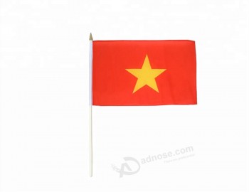 Vietnam 30 * 45 cm bandera ondeando a mano