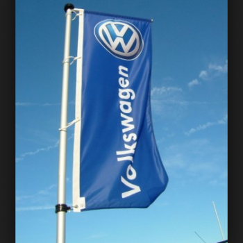 Drapeau d’exposition Volkswagen extérieur Volkswagen Bannière de poteau publicitaire