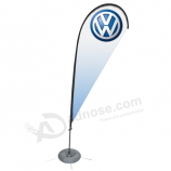 Knitted Polyester Volkswagen Logo Swooper Feather Flag