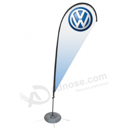 Knitted Polyester Volkswagen Logo Swooper Feather Flag