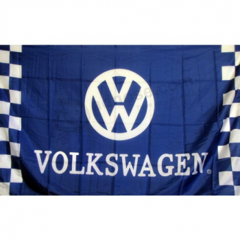 Volkswagen Motors Logo Flag 3 * 5ft Outdoor Volkswagen Auto Banner
