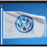 Polyester Digital Printing 3x5ft Custom Logo Volkswagen Advertising Flag