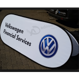 horizontale Pop-Up-Banner für Volkswagen Werbung