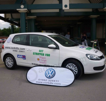 Bean Shape Portable Pop Up Volkswagen Banner for Sports