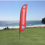 продвижение Volkswagen летающие флаги нестандартная реклама Volkswagen Перо баннер