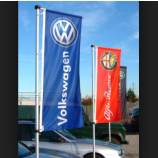 custom printing volkswagen pole banner voor reclame