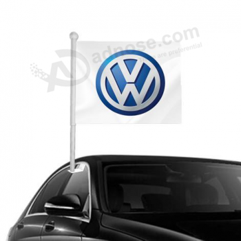 sublimation printing cheap custom car window Volkswagen logo flag