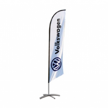 Digital printed advertising Volkswagen swooper banner flags