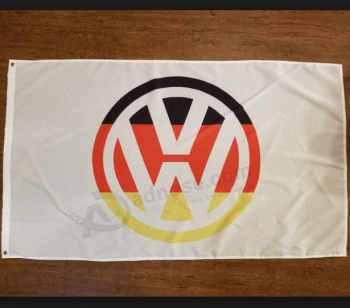 Bannière Volkswagen en polyester personnalisé Drapeau Volkswagen pour promotionnel